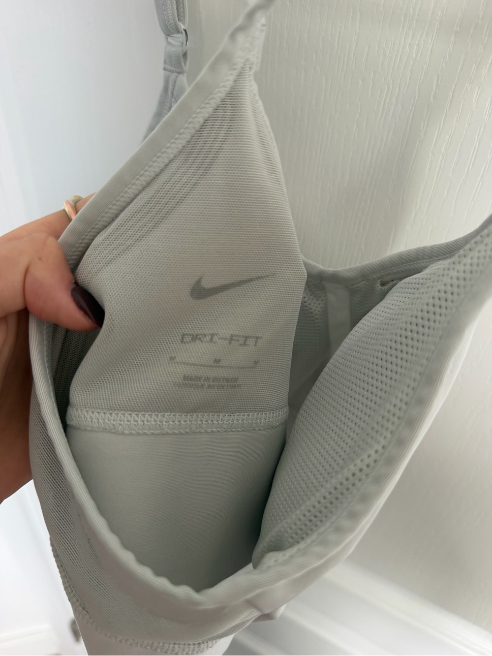Nike Indy Sports Bra in White - Picture 5 of 5